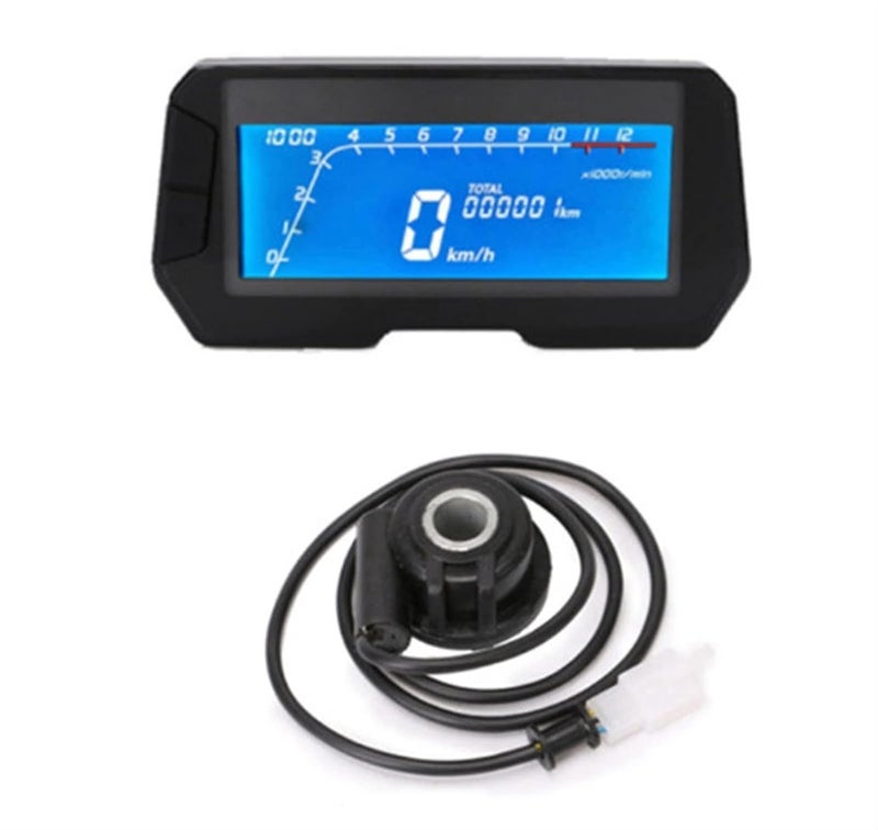 DEMULAX Universal Motorcycle LCD Speedometer - Image 1