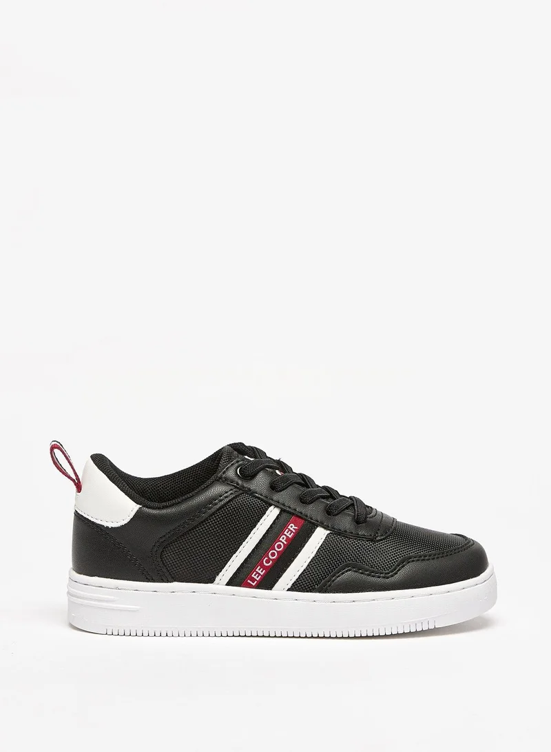 Lee Cooper Boys Textured Sneakers with Lace Up Closure