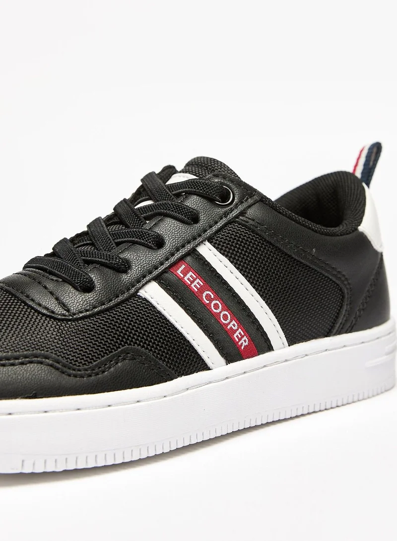 Lee Cooper Boys Textured Sneakers with Lace Up Closure