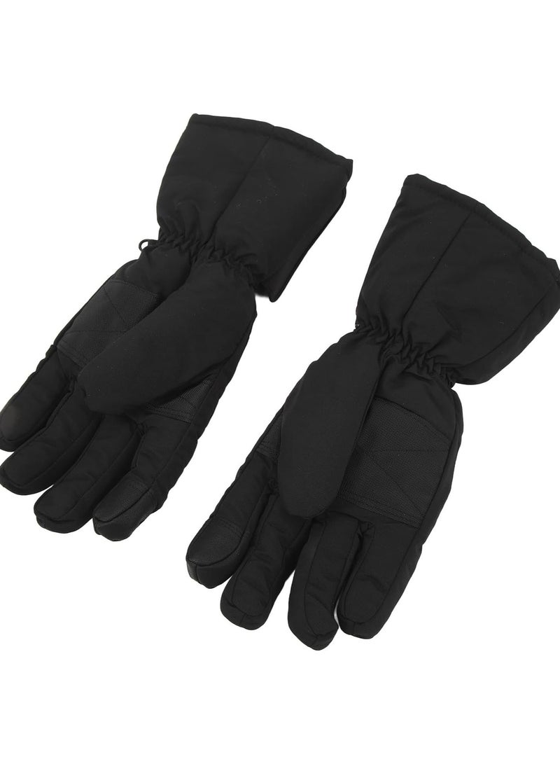 GGOOT Heated Gloves, Omnidirectional Heating Windproof DC Interface 1 Pair Battery Powered Heated Gloves Touch Screen for Mountain Climbing for Cycling  - Image 3