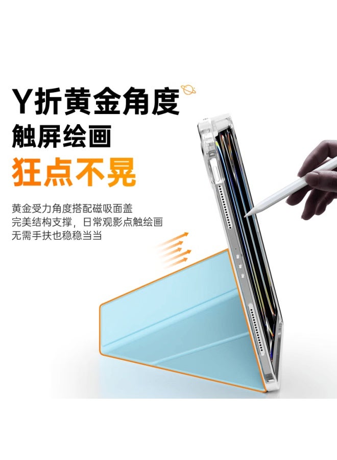 Witgoer Ipad 11/10 Case /22 Models Ipad 11/10th Gen Protective Cover With Pencil Slot 11/10.9 Inch Acrylic Transparent Shockproof Magnetic Storage Detachable Foldable