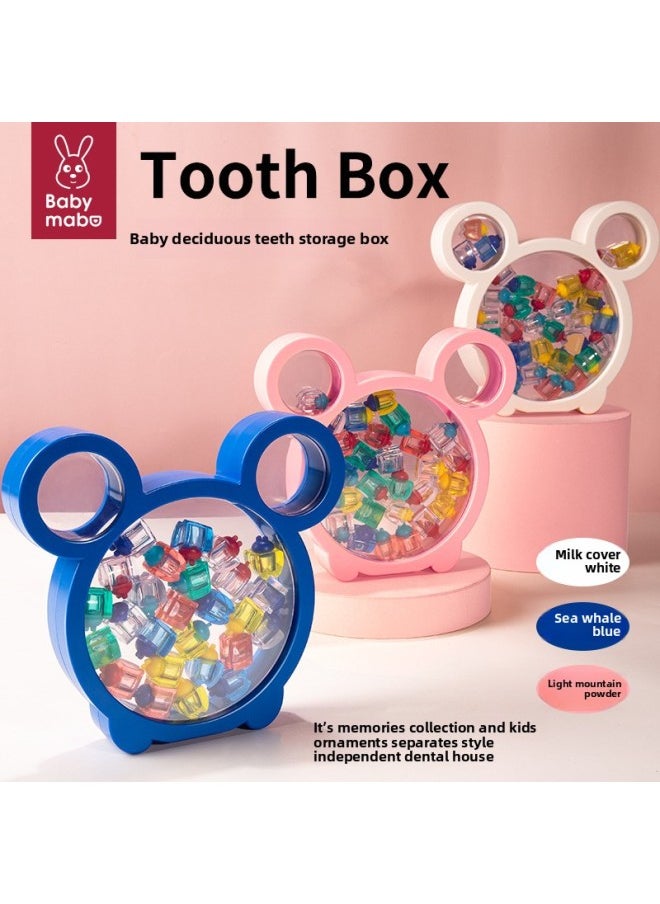 Generic Deciduous Teeth Storage Box Baby Teeth Memorial Fetal Hair Children Deciduous Teeth Storage Box Boys And Girls Collection Storage Box-Color:Girl-photo Frame Teething Box [gift Box]]  - Image 2