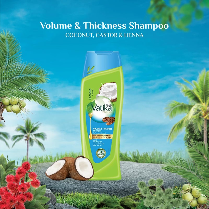 Vatika Naturals Volume & Thickness Shampoo 200ml - Image 3