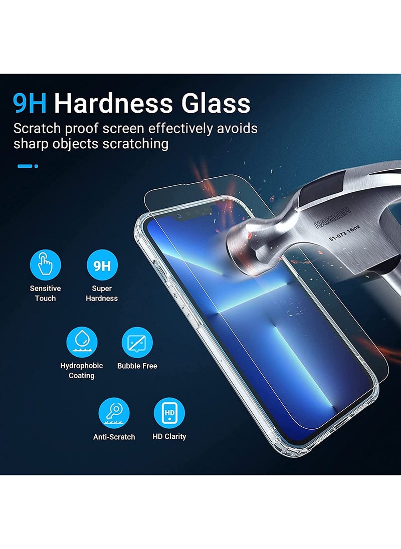 TWEGGON iPhone 13 Pro Screen Protector 2Piece Tempered Glass Screen Protector For iPhone 13 Pro Clear  - Image 3