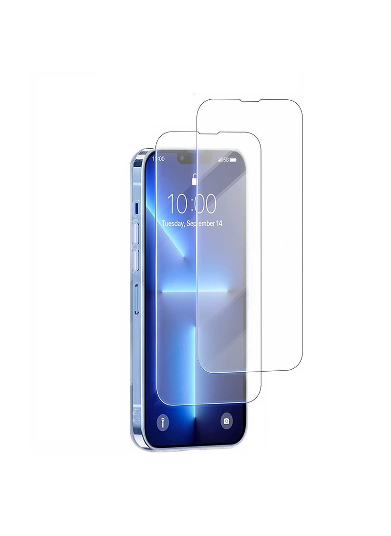 TWEGGON iPhone 13 Pro Screen Protector 2Piece Tempered Glass Screen Protector For iPhone 13 Pro Clear  - Image 1