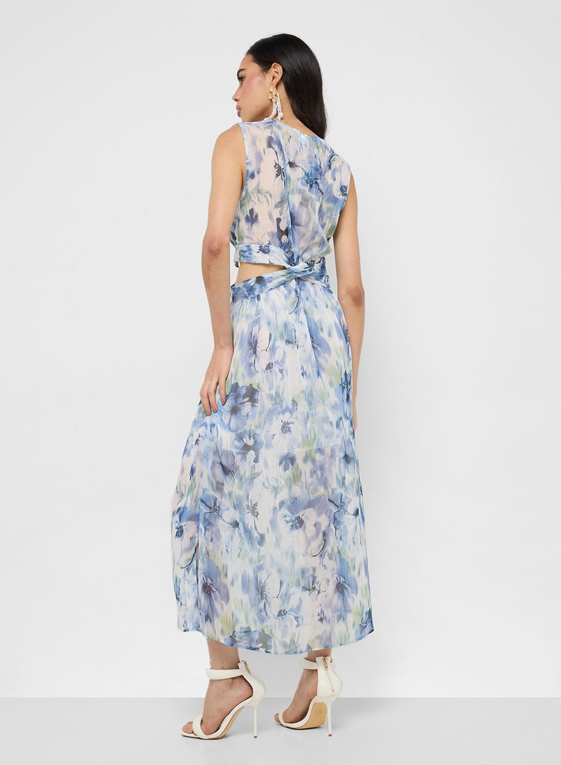Ginger Floral Print Midi Dress - Image 2