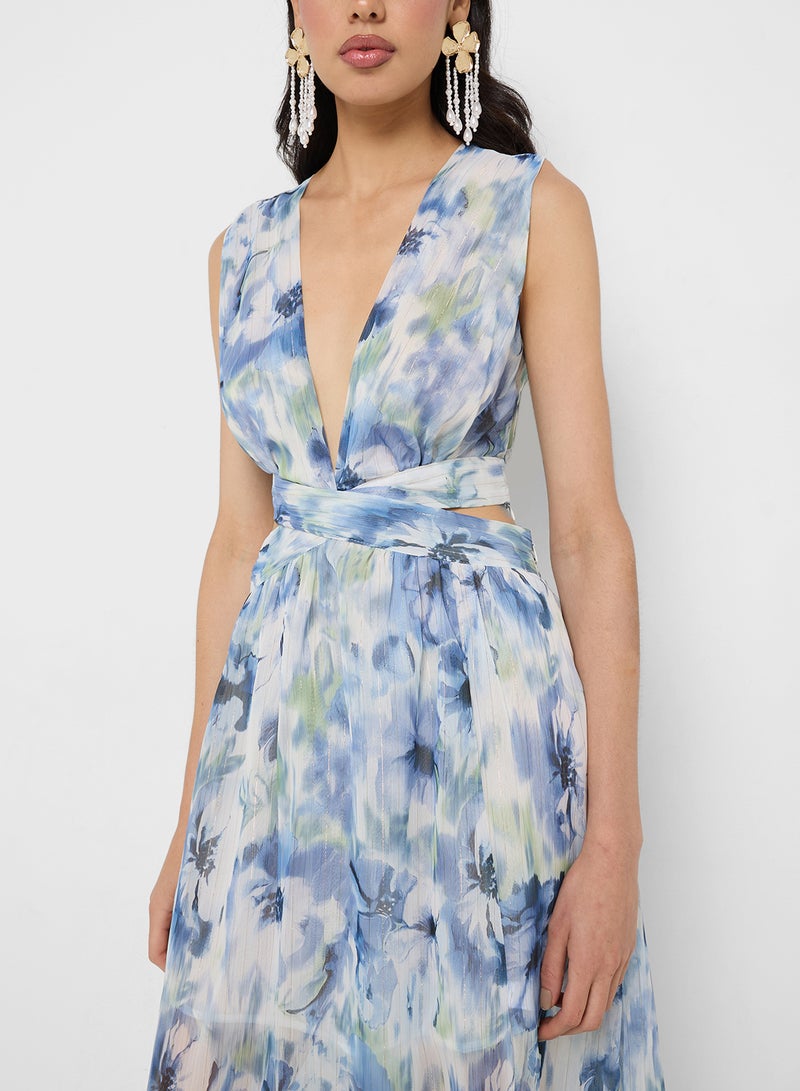 Ginger Floral Print Midi Dress - Image 3