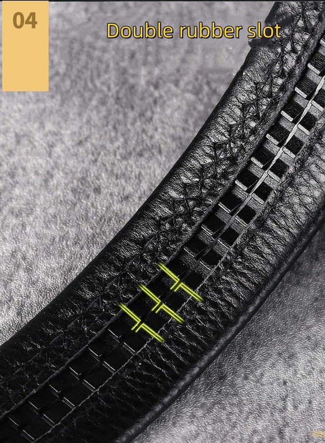 JCB CHIC حزام رجالي من الجلد مع سحاب راتشيت للهدايا واللباس الرسمي والكاجوال، حزام من جلد البقر عصري مع مشبك أوتوماتيكي قابل للتعديل - مناسب للبنطلونات الجينز والبدلات وجميع المناسبات - Image 5