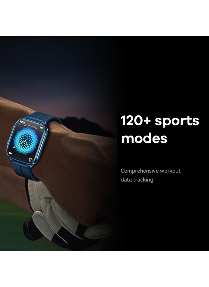 Remax Mena - Smart Watch for Men with Bluetooth Call Fitness Watch with Blood Pressure SpO2 Heart Rate Monitor Sports Watch, Blue - Image 1