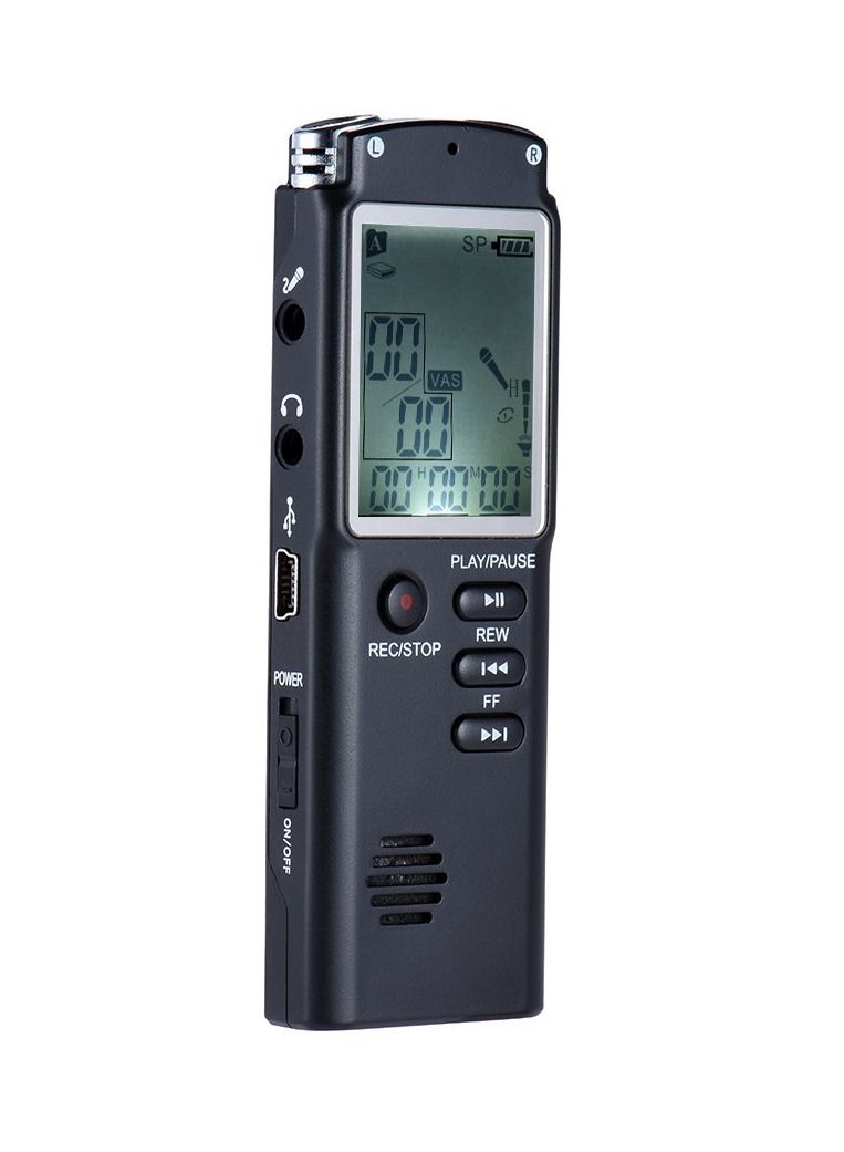 8GB Audio Voice Recorder MP3 Music Player Dictaphone Voice Activate(VAR) A-B Repeating Telephone Conversation Recording  - Image 2