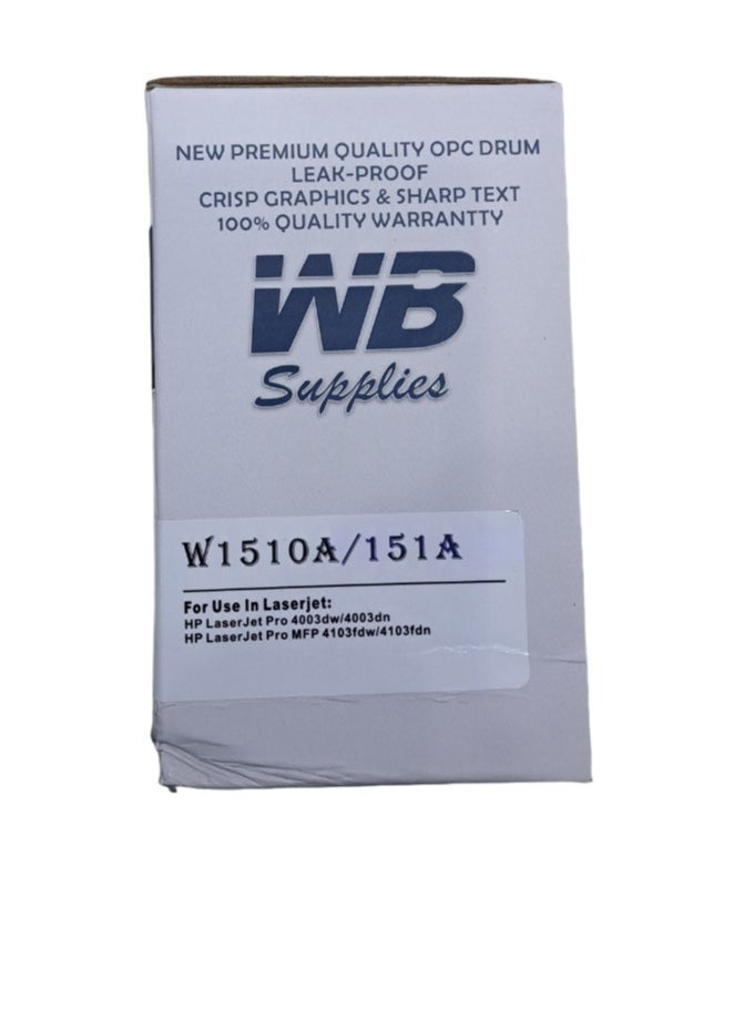 WB HP Compatible 151 151A with Chip W1510A Black Toner Cartridge For HP LaserJet Pro 4003n 4003dn 4003dw 4003w MFP 4103dw 4103fdn 4103fdw Printers 1510A W1510 1510 151A  - Image 2