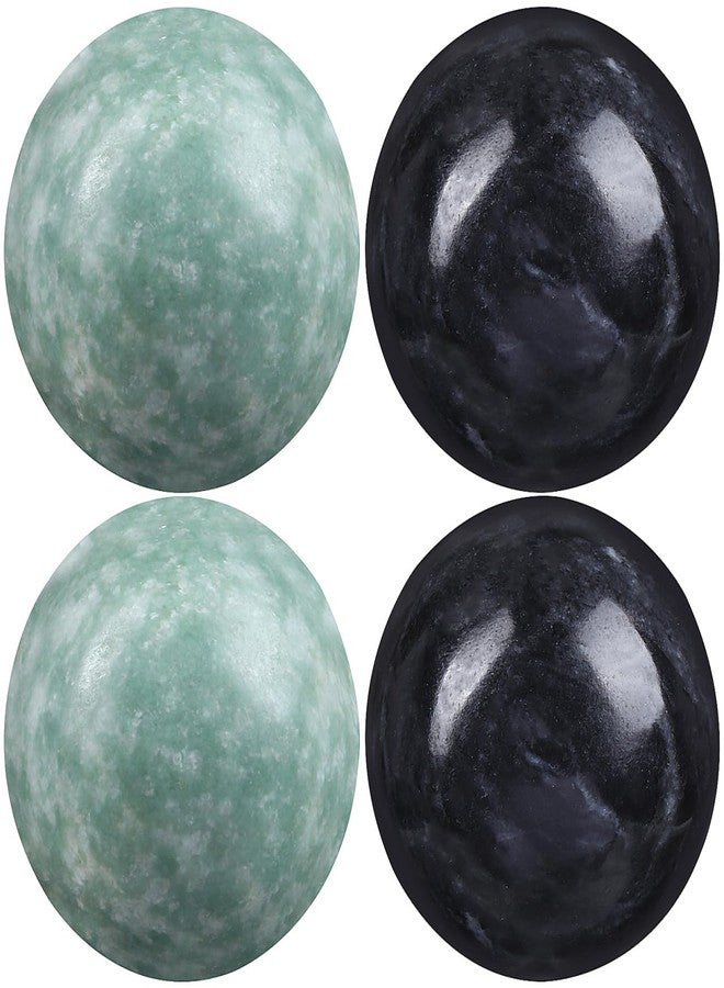 Garneck 4Pcs Marble Hand Exercise Balls Set Traditional Chinese Baoding Balls Round Hand Exercise Massaging Marble Handballs Relief Massage - Image 1