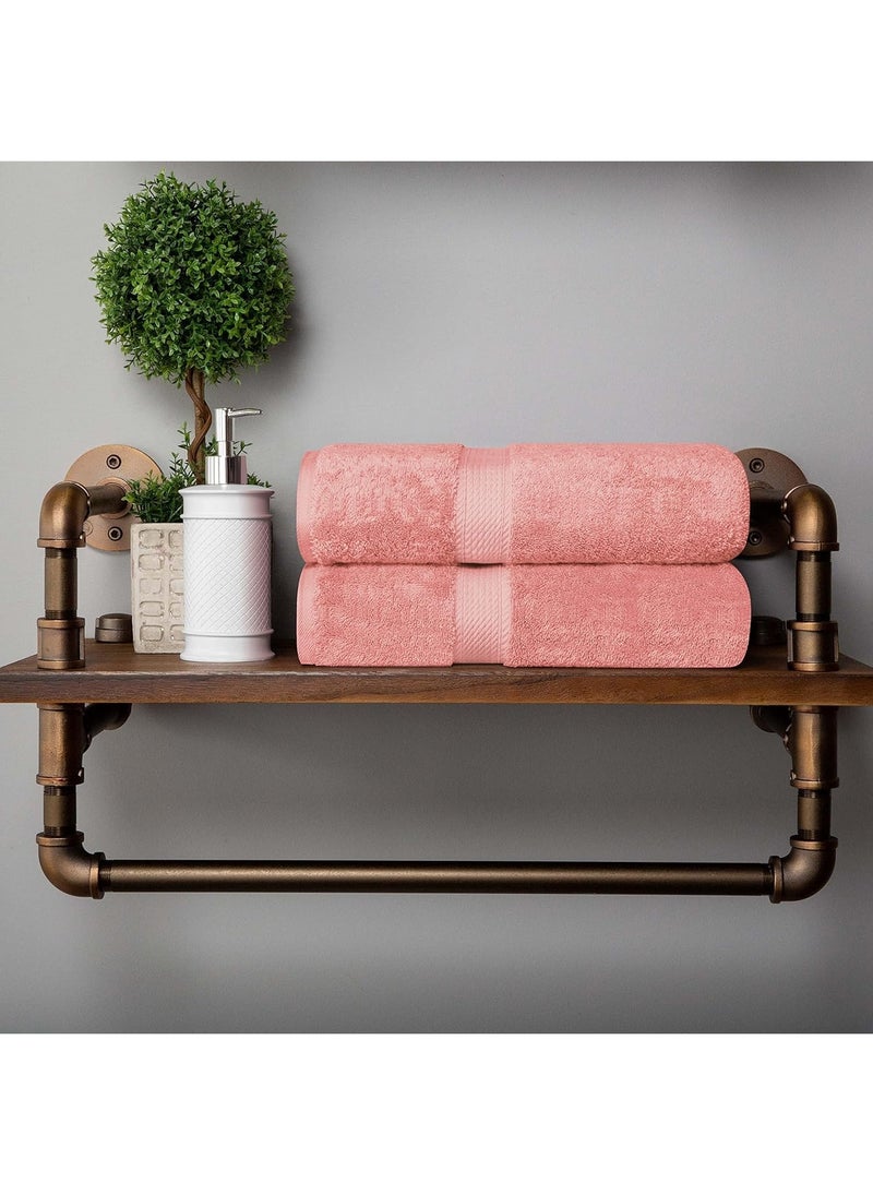 سيجنولا منشفة حمام سيجنولا 50 × 90 سم لون وردي سكوتش، قطن 100%. - Image 2