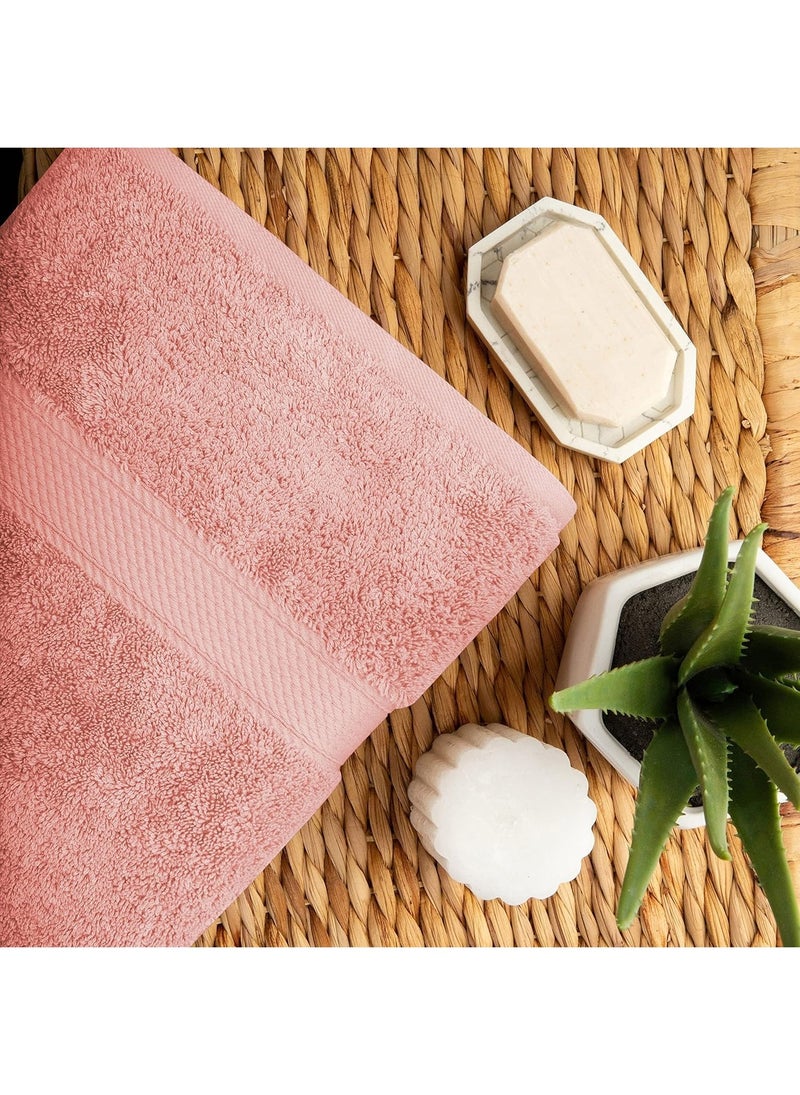 سيجنولا منشفة حمام سيجنولا 50 × 90 سم لون وردي سكوتش، قطن 100%. - Image 4