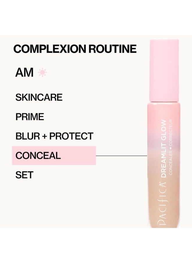 Pacifica Concealer â€“ DreamLit Glow Full Coverage Concealer with Squalane for Dark Circles & Dark Spot Correction, Lightweight & Long-Lasting, Vegan & Cruelty-Free, Shade 09 (Warm Honey) - Image 3