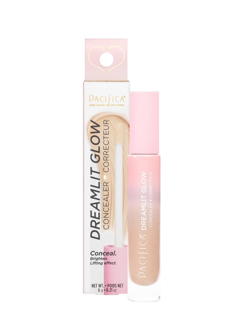 Pacifica Pacifica Concealer – DreamLit Glow Full Coverage Concealer with Squalane for Dark Circles & Dark Spot Correction, Lightweight & Long-Lasting, Vegan & Cruelty-Free, Shade 09 (Warm Honey)  - Image 1