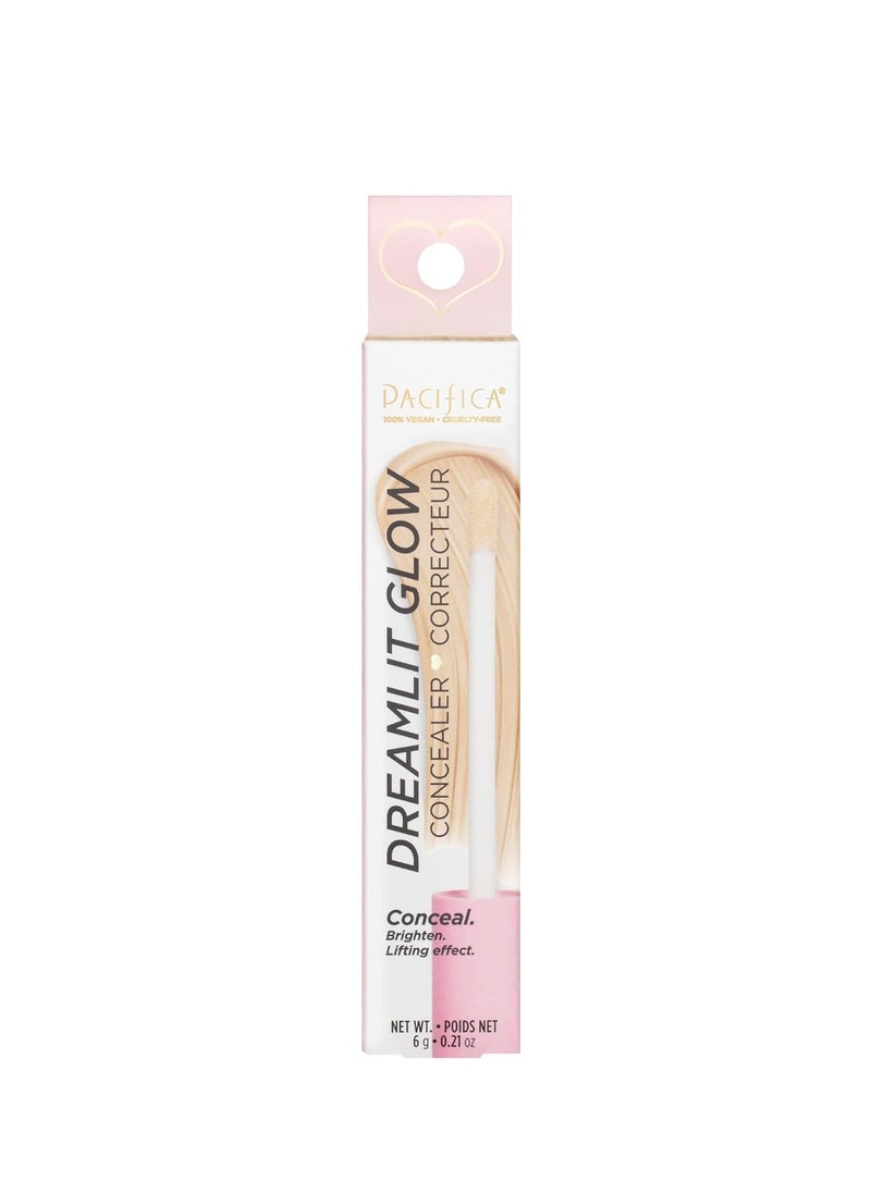 Pacifica Pacifica Concealer – DreamLit Glow Full Coverage Concealer with Squalane for Dark Circles & Dark Spot Correction, Lightweight & Long-Lasting, Vegan & Cruelty-Free, Shade 09 (Warm Honey)  - Image 2