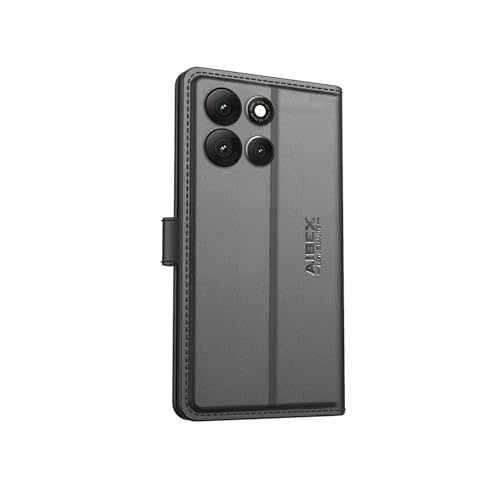 AIBEX ® Compatible for Motorola G86 Power Flip Cover Leather Finish with Magnatic Closure | Inside TPU with Card Pockets | Wallet Stand | Complete Protection Flip Case -Black - Image 3