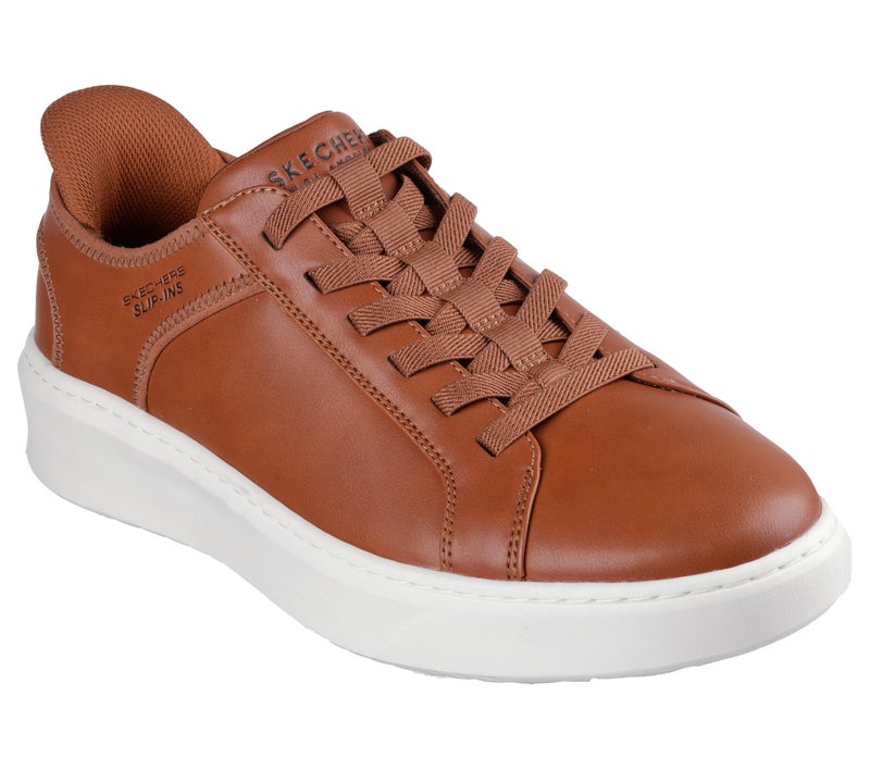 Skechers Mens Court Break - Double Vented Brown Slip-ins Sneaker,UK 6(US 7) - Image 5