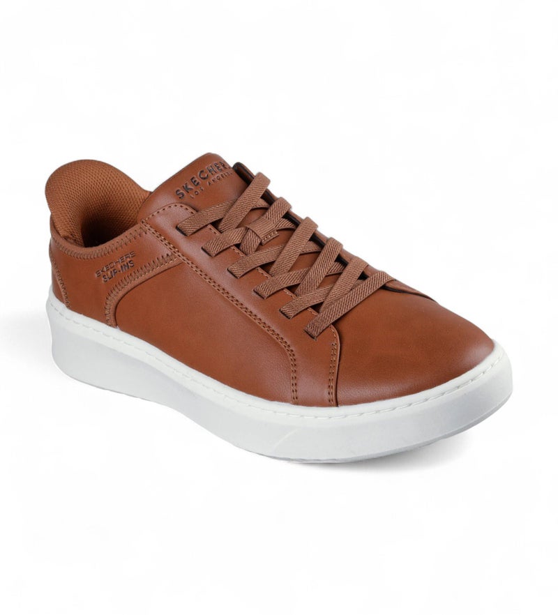Skechers Mens Court Break - Double Vented Brown Slip-ins Sneaker,UK 6(US 7) - Image 4