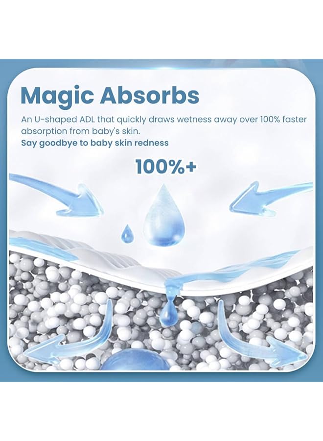 erorex Culotte Ultra Soft Absorbent Baby Pants Diapers Size 4 9 14Kg 56 Diaper Pants - Image 4