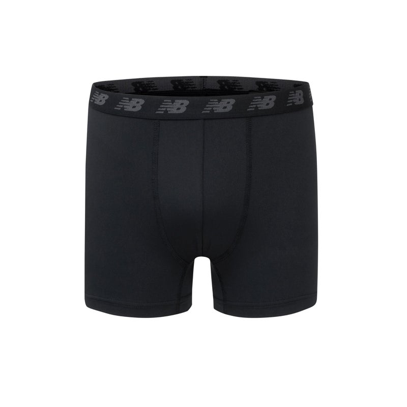 New Balance Boys' 3.5" Underwear, Performance Boxer Briefs (4 Pack), Magnet Print/Team Red/Black/Team Red Print, Medium - Image 5