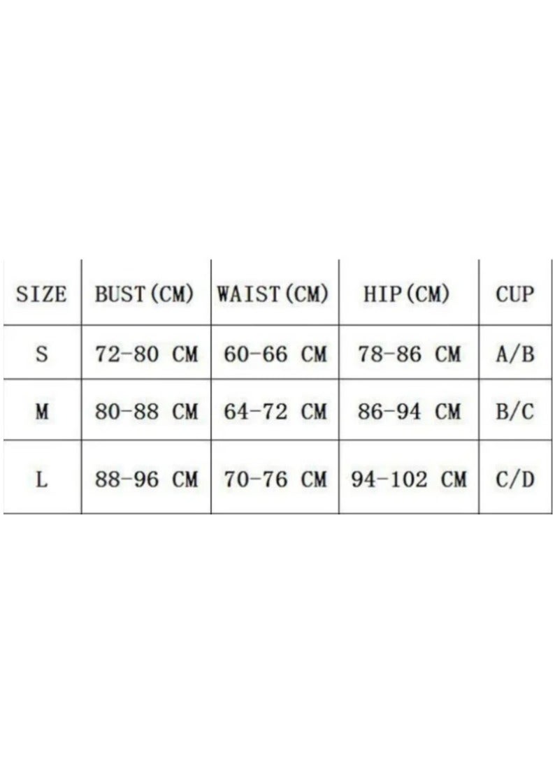 MARGOUN Women Small Size Swimsuit Cross Swimwear Bikinis Set Metal Connected Bathing Suit Bikini Strap Solid Split High Waist Bikini Swimwear Rose Red / S (Bust 72-80/Waist 60-66/Hip 78-86)  - Image 2