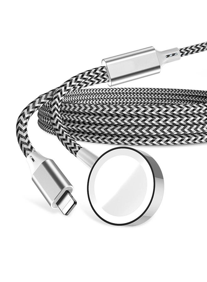 Magnetic Charging Cable 1m, Smart Watch Charger For Apple Watch Charger Magnetic Charging Cable Compatible With iWatch Series SE/6/5/4/3/2/1 And Phone 12/11/Pro/Max/XR/XS/XS Max/X Pad Series - Image 2