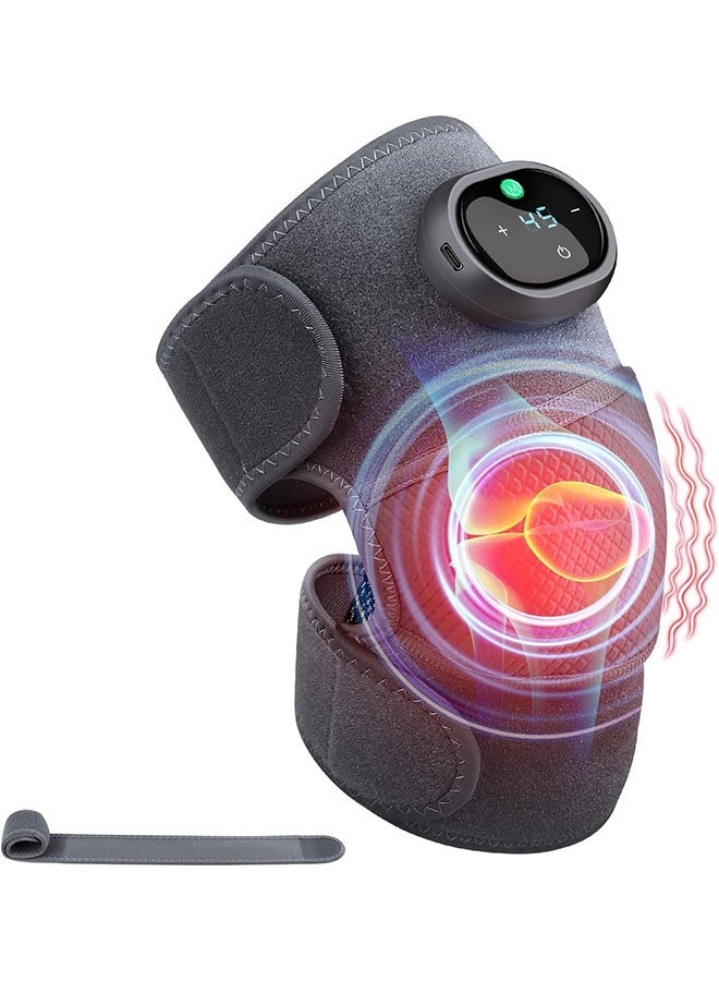 وايينيي مساج الركبة اللاسلكي لتخفيف الآلام - جهاز علاج طبيعي ساخن بـ ٦ أوضاع ووظيفة الاهتزاز لالتهاب المفاصل والمفاصل والكتف والكوع واستعادة عضلات الساق - Image 1