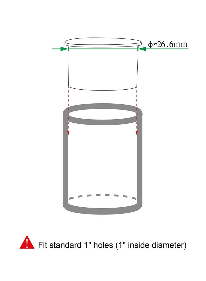 SummitLink Pool Fence Hole Plug Deck Patio Ground Cover Caps (15pcs, Grey (Heavy Duty)) - Image 4