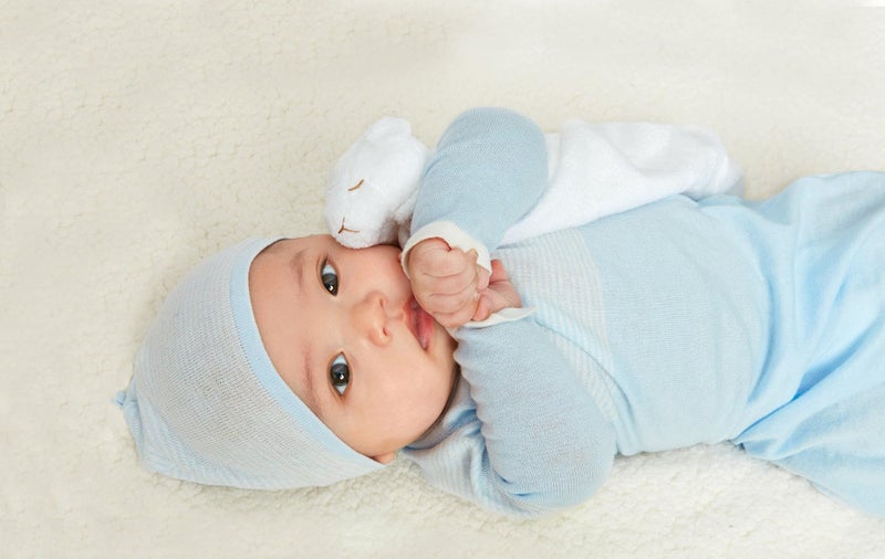 Angel Dear - White Lamb, Cuddle Twins Blankie Set - Image 2