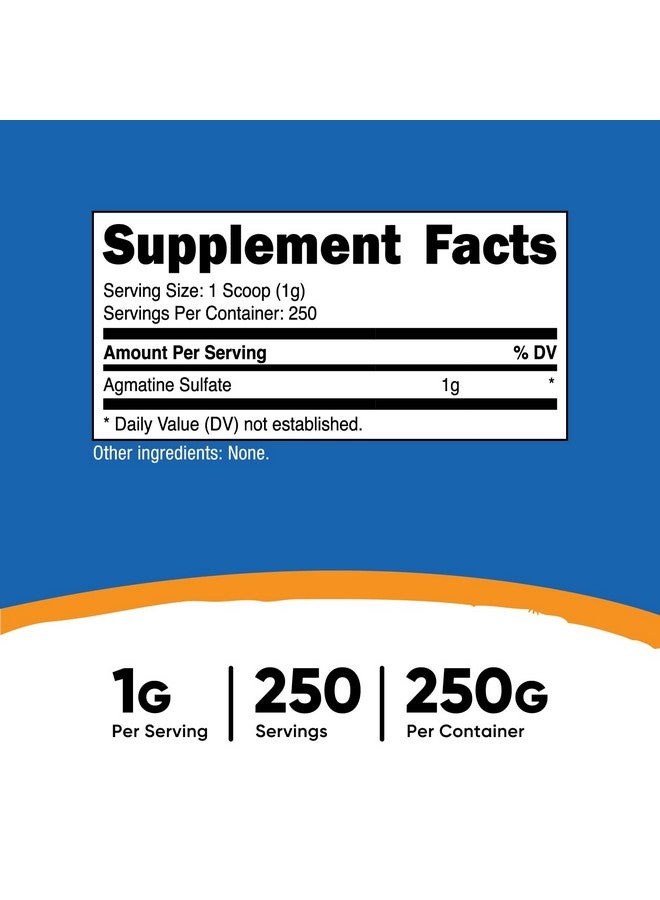 Nutricost Pure Agmatine Sulfate Powder - 250 Grams - Image 2