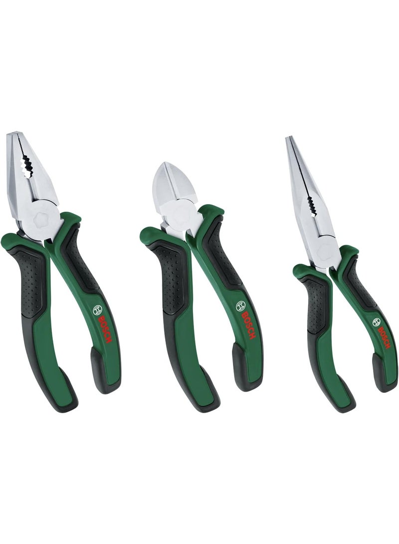 BOSCH Pliers Set 3-Piece 1600A02C0S - Image 1