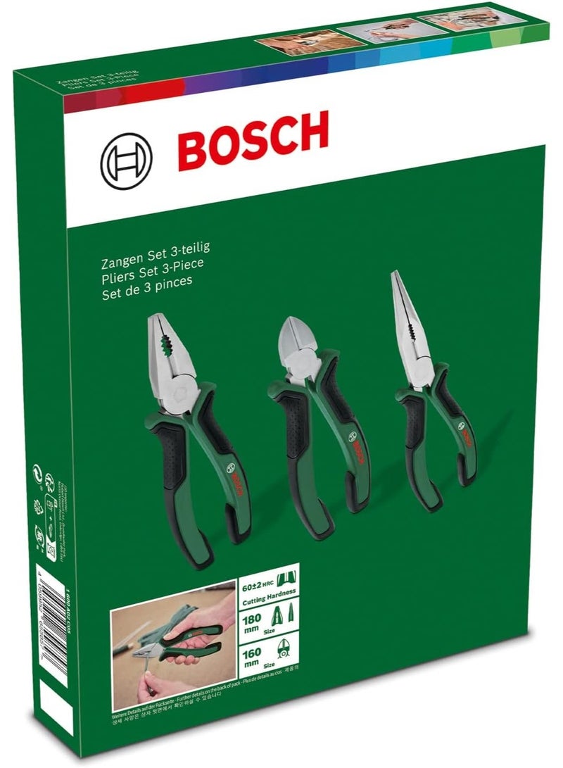 BOSCH Pliers Set 3-Piece 1600A02C0S - Image 2
