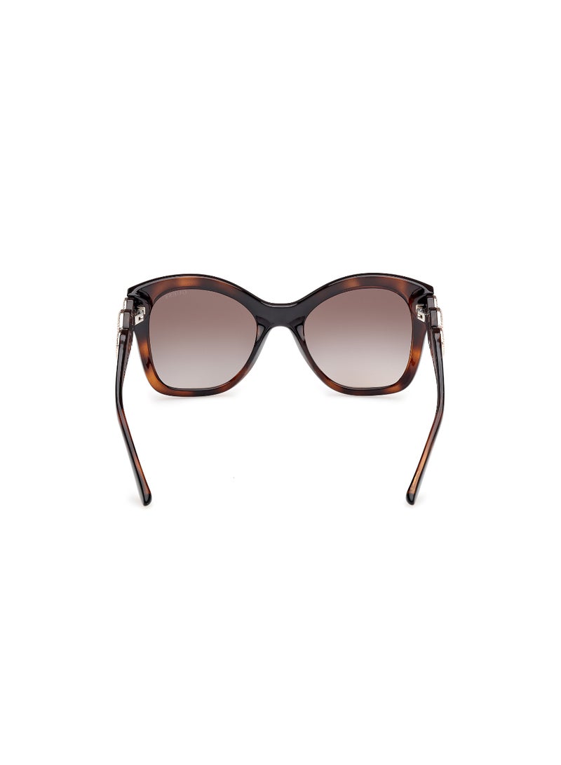 GUESS FULL RIM FEMALE BUTTERFLY BROWN INJECTED SUNGLASSES - Image 4