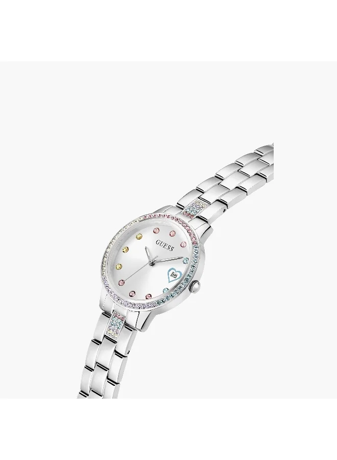 جس Silver Analog Watch for Women