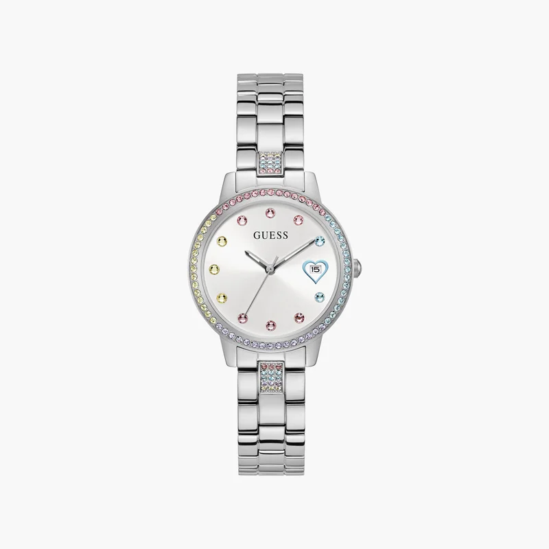 جس Silver Analog Watch for Women