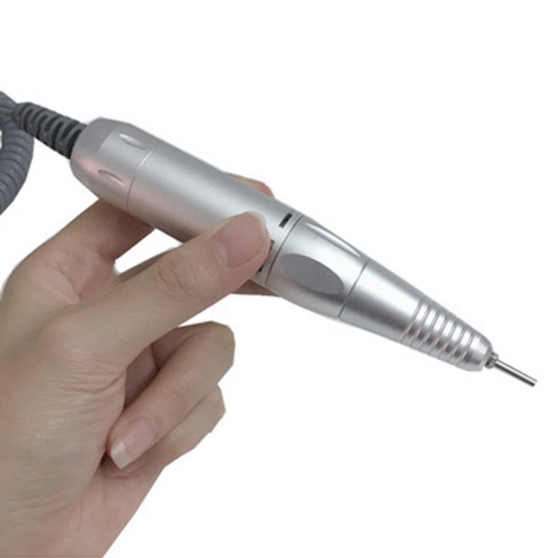 Electric Nail Drill Pen Handle Manicure & Pedicure Polish Machine Pink Metal Handle Pink (Small Connector) - Image 2