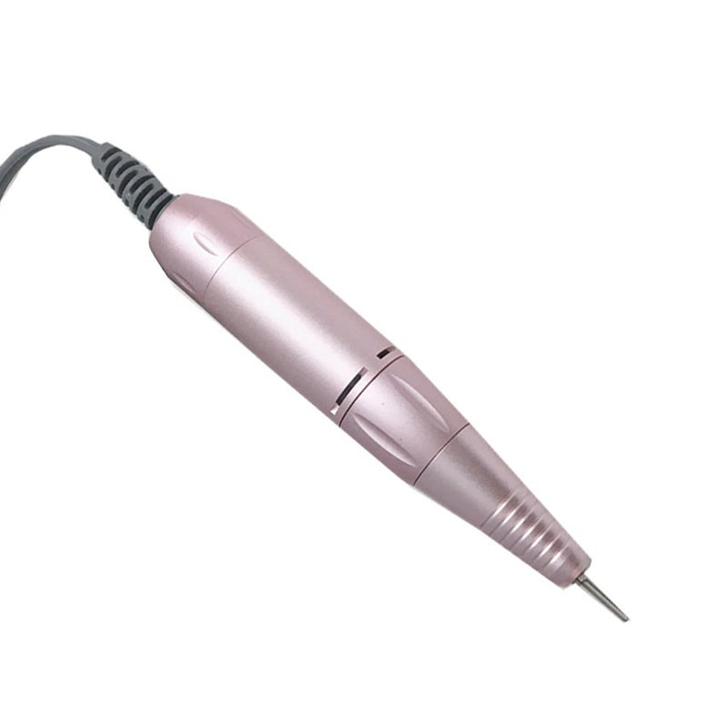 Electric Nail Drill Pen Handle Manicure & Pedicure Polish Machine Pink Metal Handle Pink (Small Connector) - Image 1