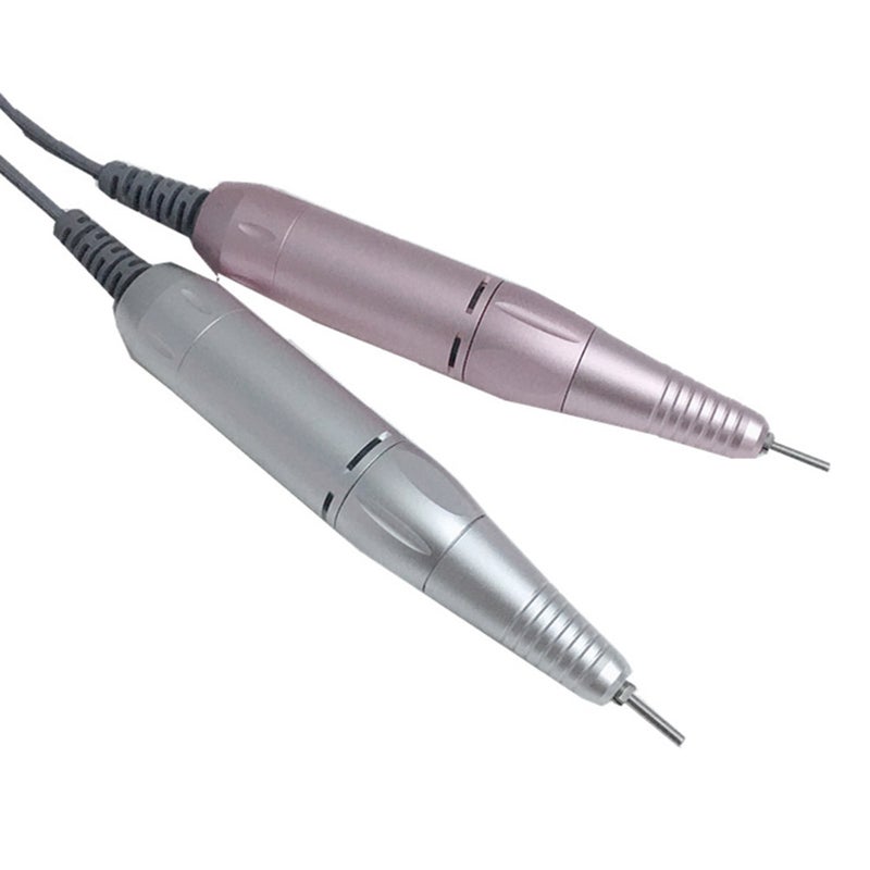 Electric Nail Drill Pen Handle Manicure & Pedicure Polish Machine Pink Metal Handle Pink (Small Connector) - Image 3