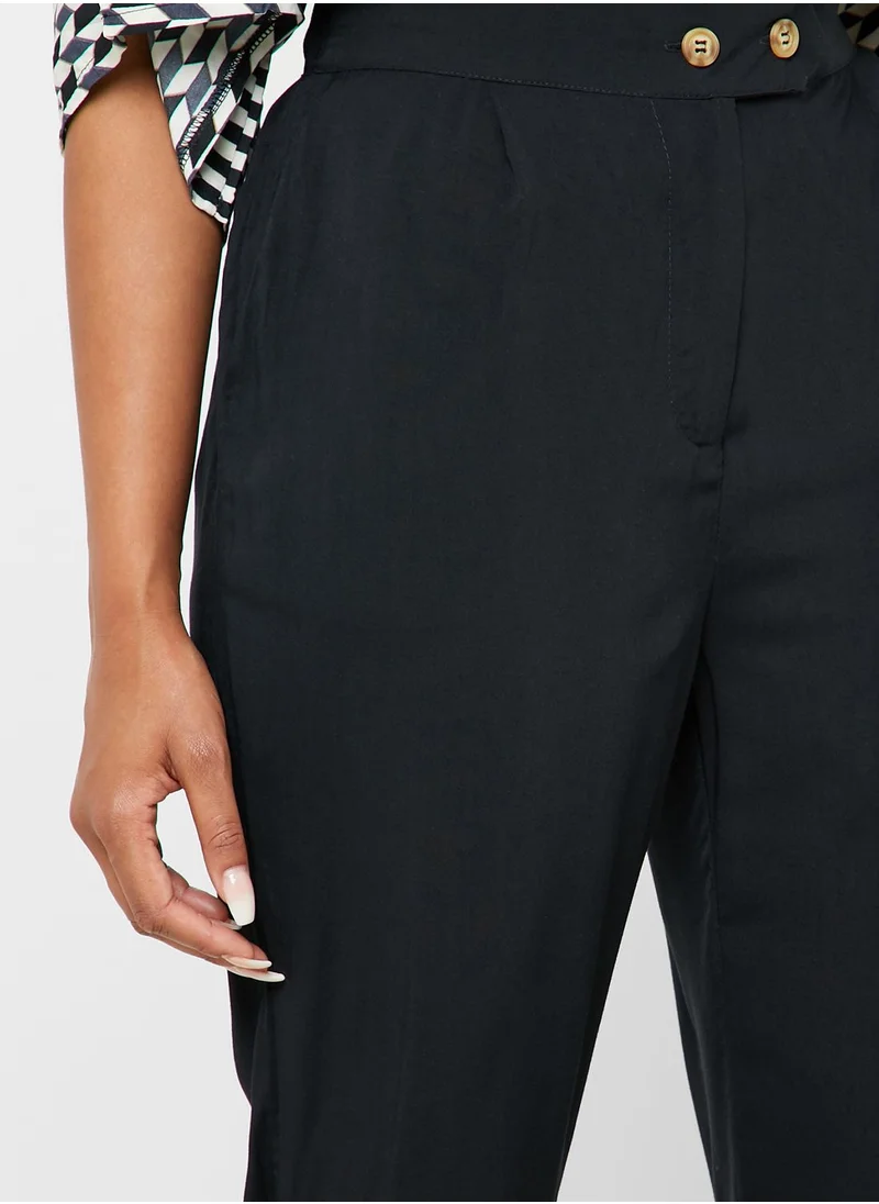Cotton On Button Detail High Waist Pants