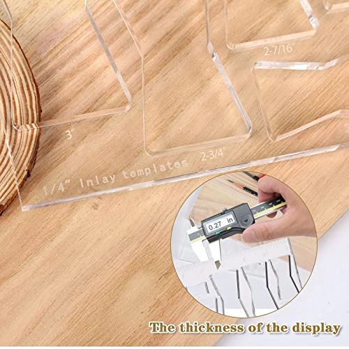 ACCZIO Router Clip Butterfly Inlay Template - Woodworking Decoration Fixture, 7 inch Butterfly 1 Piece - Image 2