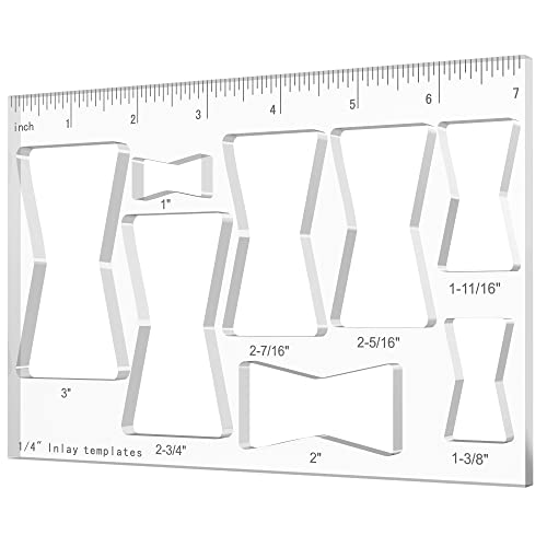 ACCZIO Router Clip Butterfly Inlay Template - Woodworking Decoration Fixture, 7 inch Butterfly 1 Piece - Image 1