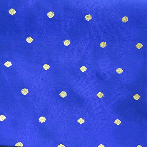 Riara Art Silk Banarsi Brocade Traditional Table Runner for Dining Table 4 & 6 Seater Table Cloth Rectangle Coffee Table Cloth 72x12 Inches (183 x 31 cm) (Royal Blue) - Image 5