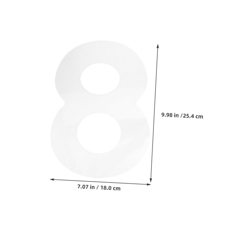 10 Inch Plastic Number Cake Molds Set 0 8 Flat Baking Stencils For Mousse Chocolate Cakes 2 Sets - Image 3