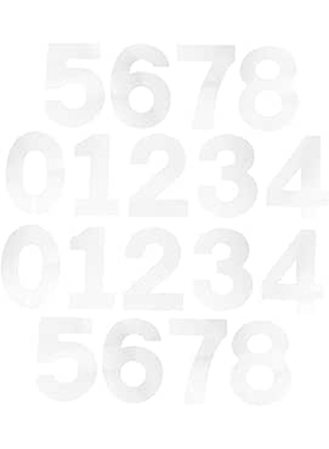 10 Inch Plastic Number Cake Molds Set 0 8 Flat Baking Stencils For Mousse Chocolate Cakes 2 Sets - Image 1