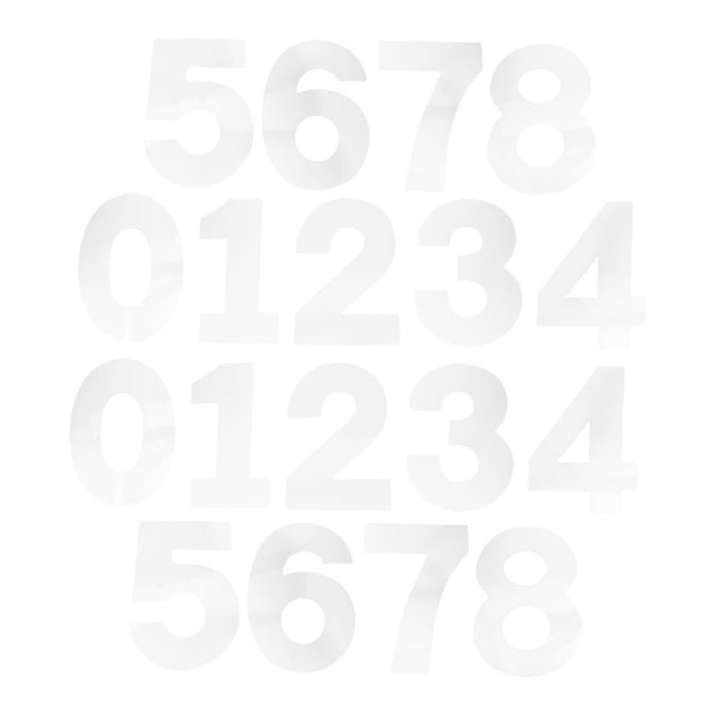 10 Inch Plastic Number Cake Molds Set 0 8 Flat Baking Stencils For Mousse Chocolate Cakes 2 Sets - Image 2