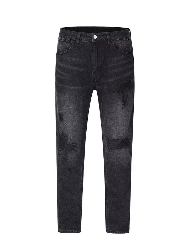 Unisex Casual Daily Denim Jeans - Image 1