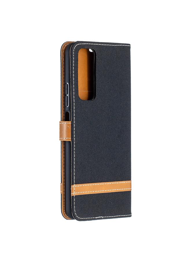 S-TOP Case For Huawei P smart 2021 / Y7a Lite Color Matching Denim Texture Horizontal Flip Leather Case with Holder & Card Slots & Wallet & Lanyard - Image 3