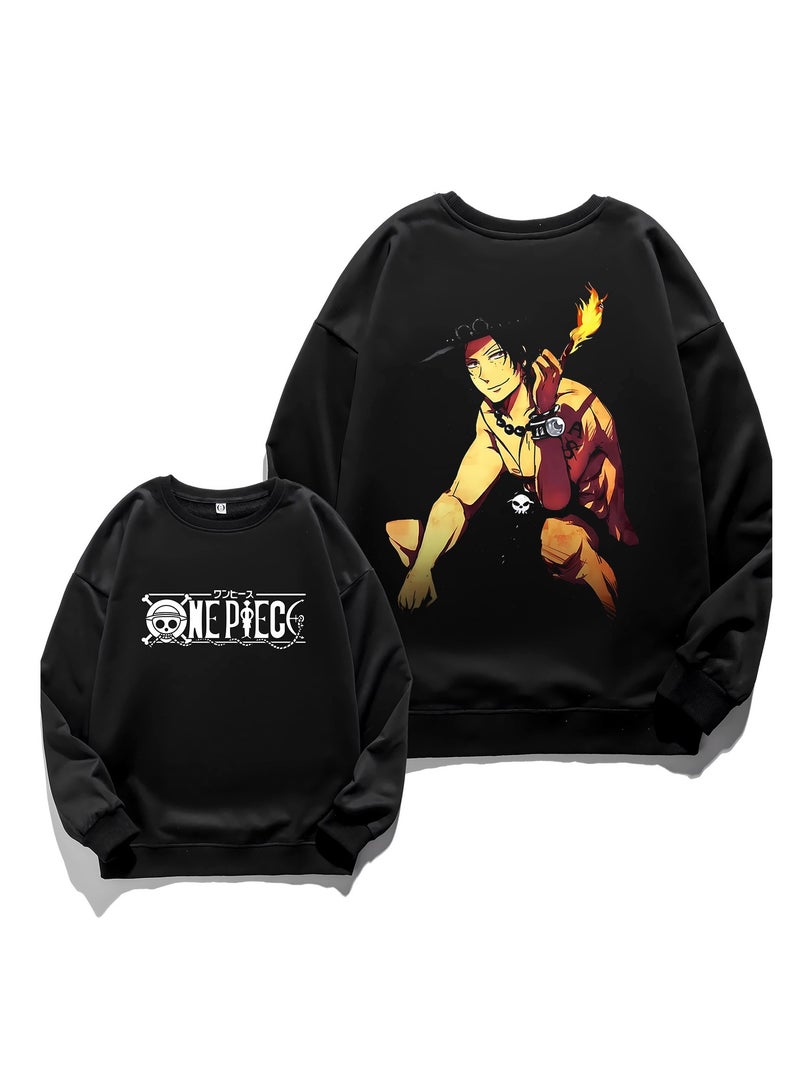 KUYING New One Piece Retro Washed Round Neck Hoodie  - Image 1